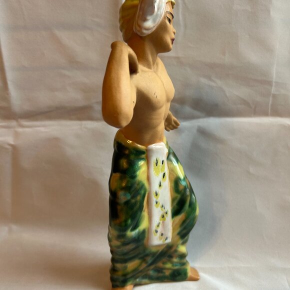 vtg 1950s Ceramic Arts Studio Madison Wis. Betty Harringon Balinese Dancer Man - Picture 2 of 9